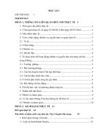 Báo cáo kiến tập quản lý văn hóa : Tìm hiểu về đám cưới của dân tộc tày ở huyện hạ lang