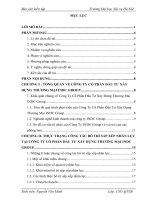 Báo cáo kiến tập quản trị nhân lực: Thực trạng công tác bố trí sắp xếp nhân lực tại công ty cổ phần đầu tư xây dựng thương mại INDC group