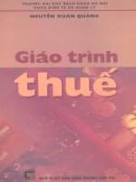 Giáo trình Thuế  ĐH Bách Khoa HN