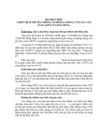 BÀI PHÁT BIỂU CHIẾN DỊCH TRUYỀN THÔNG VỀ PHÒNG CHỐNG CÚM GIA CẦM CÚM A H5N1 Ở CỘNG ĐỒNG