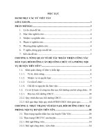 Báo cáo kiến tập quản trị nhân lực: Hoàn thiện công tác đào tạo, bồi dưỡng cán bộ công chức của phòng nội vụ huyện tiên yên