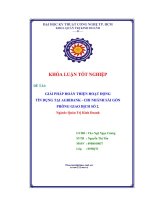 Đề tài Giải pháp hoàn thiện hoạt động tín dụng tại Agribank  Chi nhánh Sài Gòn phòng giao dịch số 2