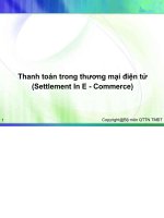 Bài giảng thanh toán trong thương mại điện tử