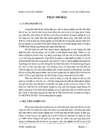 Khóa luận Phân tích tình hình tài chính tại công ty TNHH Minh Hoàng