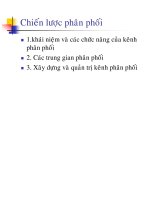 Bài giảng chiến lược phân phối