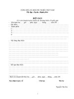 Biên bản nói chuyện chuyên đề các chương trình y tế quốc gia