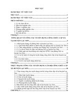 Báo cáo kiến tập quản trị nhân lực: Công tác tuyển dụng cán bộ công chức cấp xã tại huyện lạc sơn, tỉnh hòa bình