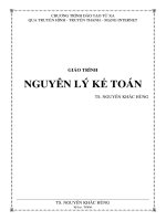 Giáo trình Nguyên lý kế toán  TS Nguyễn Khắc Hùng