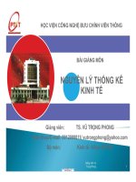 Bài giảng Môn Nguyên lý thống kê kinh tế