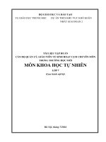 tài liệu tập huấn môn khoa học tự nhiên lớp 7 của bộ giáo dục