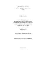 TÓM TẮT LUẬN VĂN THẠC SĨ : NGHIÊN CỨU CÁC THÍ NGHIỆM  XÁC ĐỊNH HÀM LƯỢNG ION KẼM VÀ NIKEN  THEO PHƯƠNG PHÁP CHUẨN ĐỘ TẠO PHỨC VÀ  XÂY DỰNG MỘT SỐ BÀI THÍ NGHIỆM TRONG  BỒI DƯỠNG HỌC SINH GIỎI