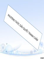 Phương thức giải quyết tranh chấp trong kinh doanh