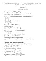 Bài tập giải tích 1 toán cao cấp