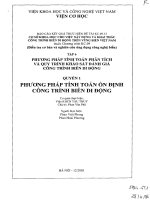 Cơ sở khoa học cho việc thiết kế xây dựng và khai thác sử dụng công trình biển di động trên vùng biển việt nam – phương pháp tính toán ổn định công trình biển di động 