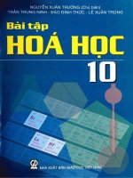 EBOOK bài tập hóa học 10   PHẦN 1   NGUYỄN XUÂN TRƯỜNG (CHỦ BIÊN) 