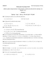 Bài tập toán cao cấp ánh xạ tuyến tính