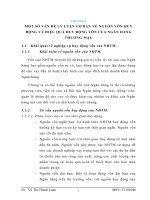 MỘT SỐ VẤN ĐỀ LÝ LUẬN CƠ BẢN VỀ NGUỒN VỐN HUY ĐỘNG VÀ HIỆU QUẢ HUY ĐỘNG VỐN CỦA NGÂN HÀNG THƯƠNG MẠI