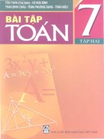 EBOOK bài tập TOÁN 7 tập 2 (PHẦN 1)   tôn THÂN (CHỦ BIÊN) 