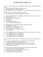 193 câu trắc nghiệm sinh học phân tử