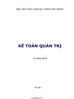 Bài giảng kế toán quản trị