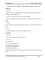 giáo án vật lý 7 học kì I