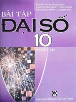 EBOOK bài tập đại số 10 NÂNG CAO   PHẦN 1   NGUYỄN HUY ĐOAN (CHỦ BIÊN) 