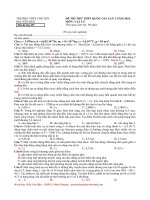 Đề thi thử đại học môn lý trường chuyên nguyễn huệ lần 2