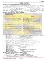 TENSE FORMS 1111111111