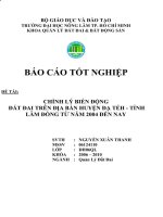 Báo cáo chỉnh lý biến động đất đai trên địa bàn huyện Đạ Tẻh, tỉnh Lâm Đồng
