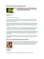 Các món ăn bài thuốc tham khảo