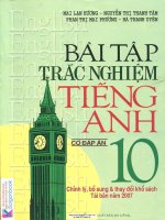 EBOOK bài tập TRẮC NGHIỆM TIẾNG ANH lớp 10   NXB đà NẴNG 
