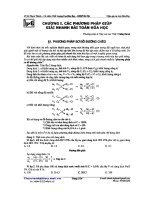 CÁC PHƯƠNG PHÁP GIẢI NHANH bài TOÁN hóa học 