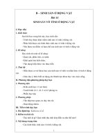 Bài 44 Sinh sản vô tính ở động vật