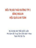 ĐIỀU TRỊ ĐÁI THÁO ĐƯỜNG TÝP BẰNG INSULIN HIỆU QUẢ & AN TOÀN BS.CK2(Nội tiết)