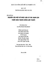 Nghiên cứu một số dược liệu có tác dụng lên thần kinh trung ương làm thuốc 