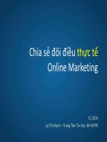BÁO cáo NGOẠI KHÓA MARKETING ONLINE 