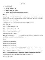 ÔN THI HSG  TỔ HỢP  XÁC SUẤT  NHỊ THỨC NEWTON