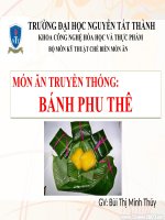thuyết trình món ăn truyền thống bánh phu thê