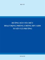 HƯỚNG DẪN TỔ CHỨC HOẠT ĐỘNG PHÒNG CHỐNG HIV/AIDS TUYẾN XÃ PHƯỜNG