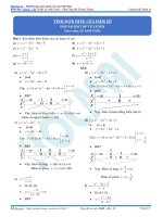 bài tập tính đơn điệu của hàm số 