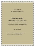 Góp phần tìm hiểu thế giới quan của sinh viên (lý luận, thực trạng, một số giải pháp hình thành thế giới quan khoa học trong sinh viên trường ĐHSP TP  hồ chí minh) 