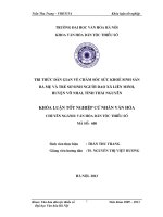 TRI THỨC DÂN GIAN VỀ CHĂM SÓC SỨC KHOẺ SINH SẢN BÀ MẸ VÀ TRẺ SƠ SINH NGƯỜI DAO XÃ LIÊN MINH, HUYỆN VÕ NHAI, TỈNH THÁI NGUYÊN