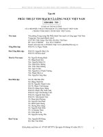 PHẪU THUẬT TIM MẠCH VÀ LỒNG NGỰC VIỆT NAM