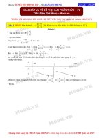 Khảo sát hàm số phân thức phần 2 đoàn việt hùng 