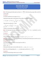 Bài tập về tiếp tuyến hàm sô 