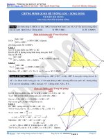 Chứng minh quan hệ vuông góc sogn song trong hình không gian 