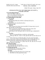 Kế hoạch chủ nhiệm ( sổ chủ nhiệm KII) 