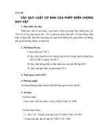 BÀI GIẢNG TRIẾT CHI TIẾT - CÁC QUY LUẬT CỦA PHÉP BIỆN CHỨNG