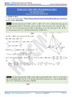 Tính gián tiếp thể tích khối đa diện 