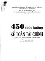 450 tinh huong KTTC, kinh nghiem trong ke toan